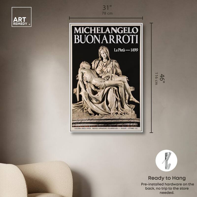Marble Lamentation Canvas by Art Remedy