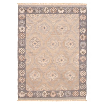 Ankara FW Tan Kilim 5'2" x 7'4" - 5'2 x 7'4