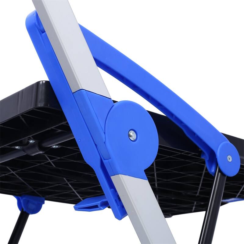 2-Tier Multi Use Functional Collapsible Shopping Carts with Baskets