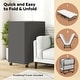preview thumbnail 9 of 7, Twin Size Rollaway Guest Folding Bed with Mattress Sturdy Heavy Duty Frame