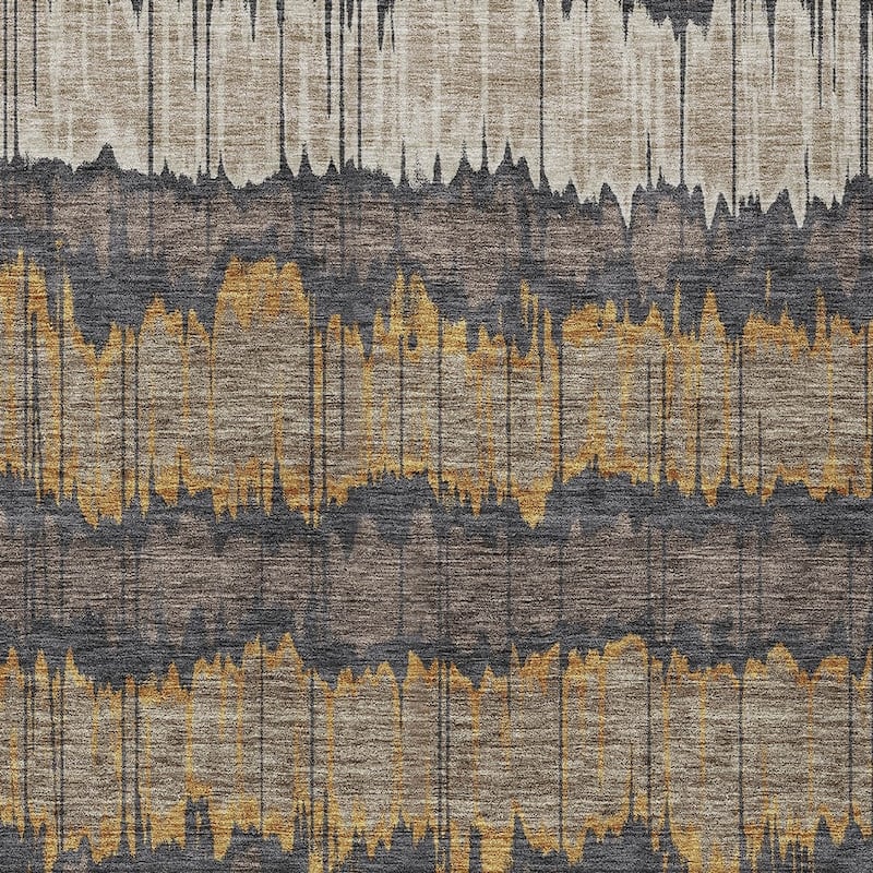 HomeRoots Striped Transitional Rectangle Outdoor Rug