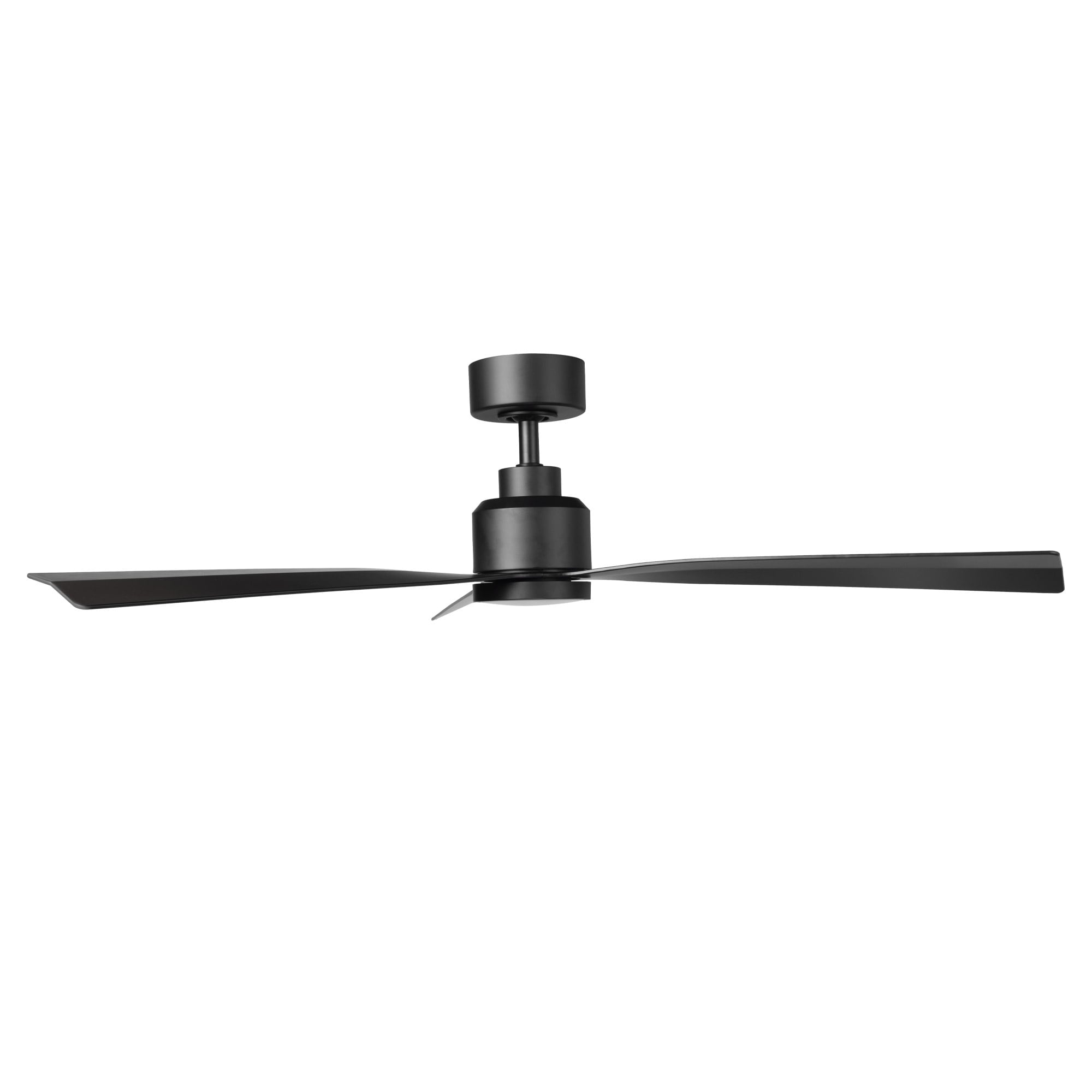 Clean Indoor and Outdoor 3-Blade 54in Smart Compatible Ceiling Fan in Matte  Black with 3000K LED Light Kit and Remote Control Bed Bath  Beyond  30997573