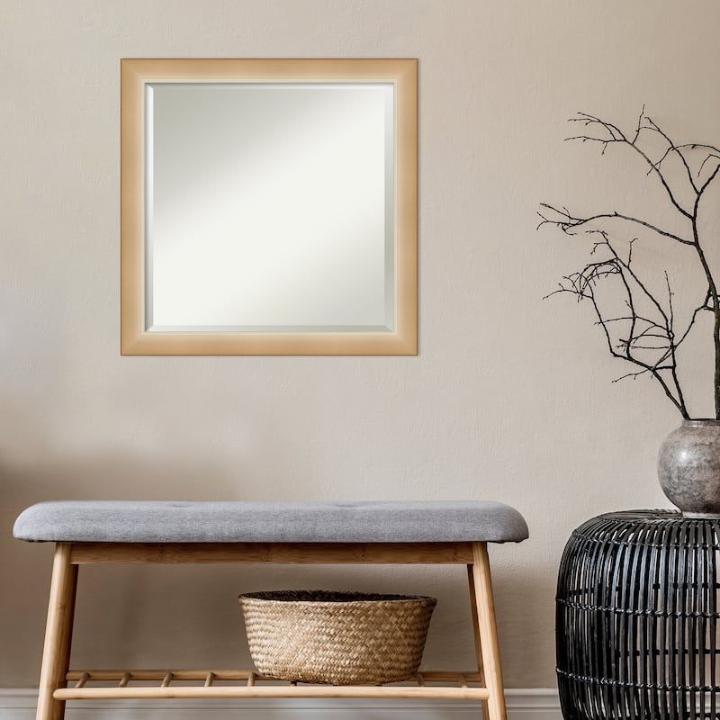 Beveled Bathroom Wall Mirror - Eva Narrow Frame