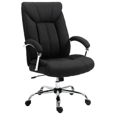 High Back Home Office Chair, Computer Desk Chair with Lumbar Back Support and Adjustable Height, for Office, Black