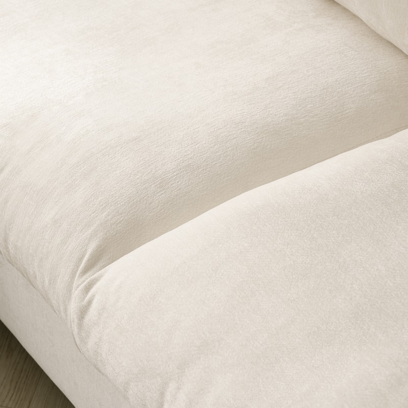 Corner Sofa Minimalist Upholstered Cushion Sofa Chenille Modular Sectional Couch