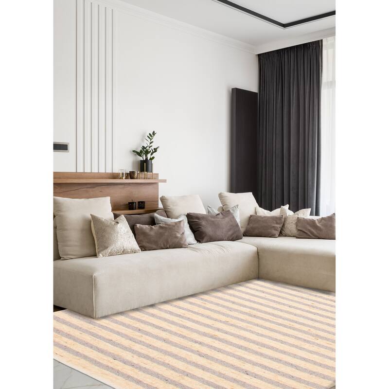 Boho Cream Kilim 5'5" x 7'6" - 5'5 x 7'6