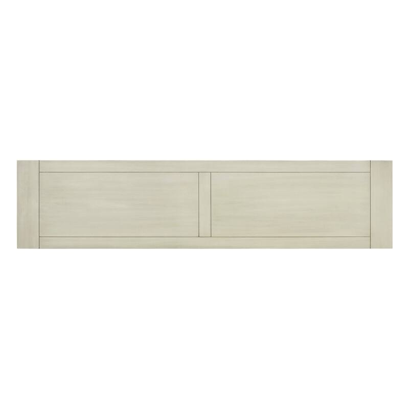 63" Console Table for Living Room, Long Entryway Table with 3 Storage Drawers & Open Storage Shelf, Wooden Sofa Table White