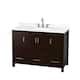 Option Espresso / Giotto Quartz Top / Brushed Chrome