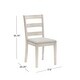 preview thumbnail 8 of 14, Hillsdale Furniture Spencer Wood Ladder Back Dining Chair, Set of 2, White Wire Brush