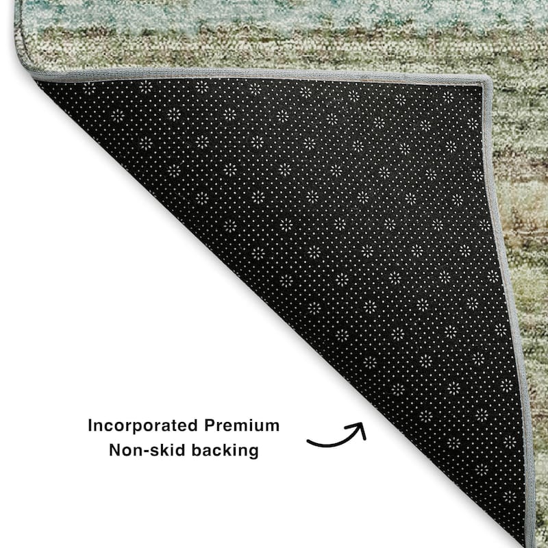 Premium Washable Super Soft Stripe Mayfield Rug