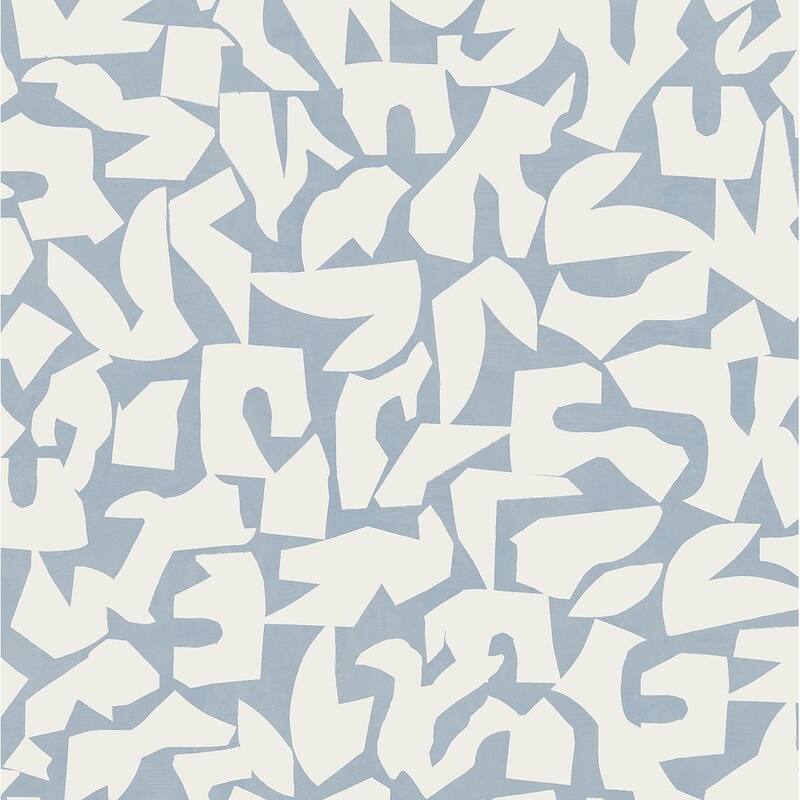 Stacy Garcia Home Graphic Geo Peel and Stick Wallpaper - 20.5 in. W x 18 ft. L - Blue