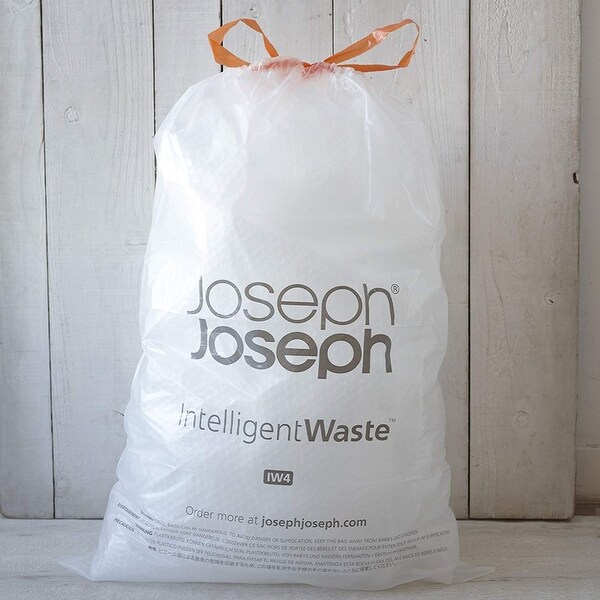 Stainless Steel Joseph Joseph 30030 Intelligent Waste Titan Trash Can Compactor 8 Gallon 30 Liter 