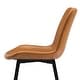 preview thumbnail 36 of 103, LUE BONA Modern Industrial Counter Stools Faux Leather Upholstered Counter Height Bar tools with Back