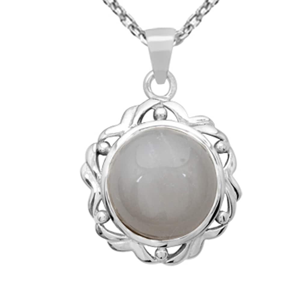 NOVICA .925 Sterling Silver Pendant Necklace 17.5 Enchanted Clover