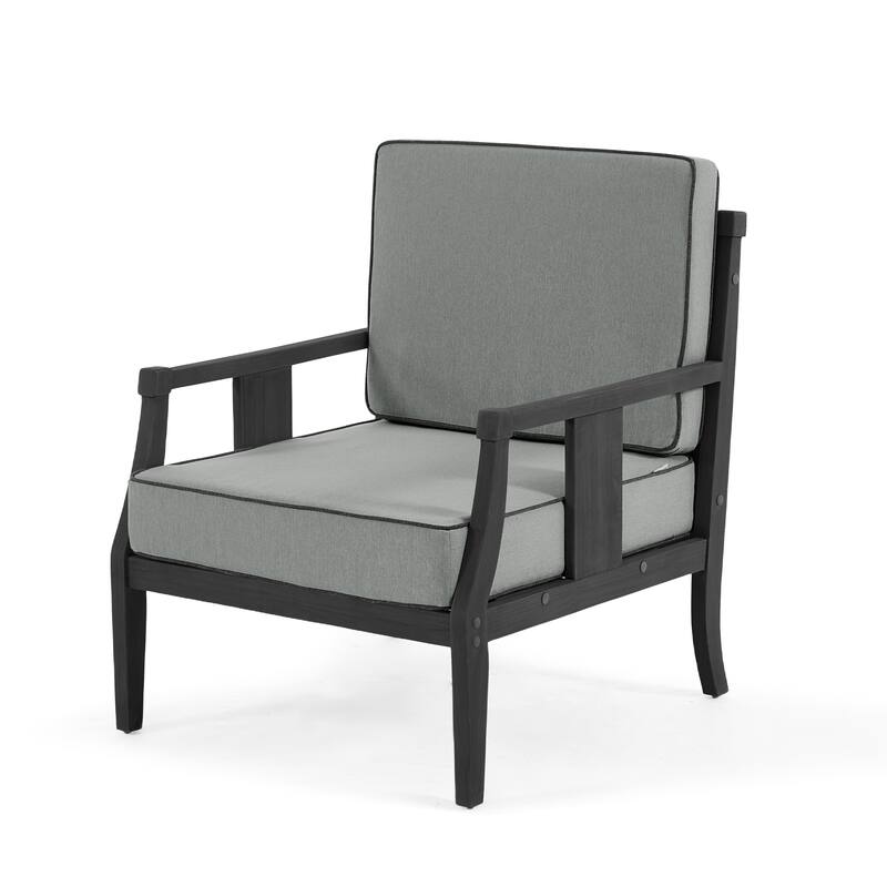 2 Set Outdoor Patio Club Chair with Cushion Patio Arm Lounge Chair