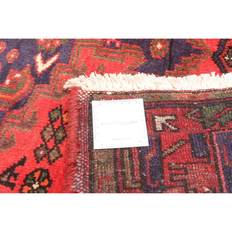 ECARPETGALLERY Hand-knotted Andelz Red Wool Rug - 4'5 x 6'9