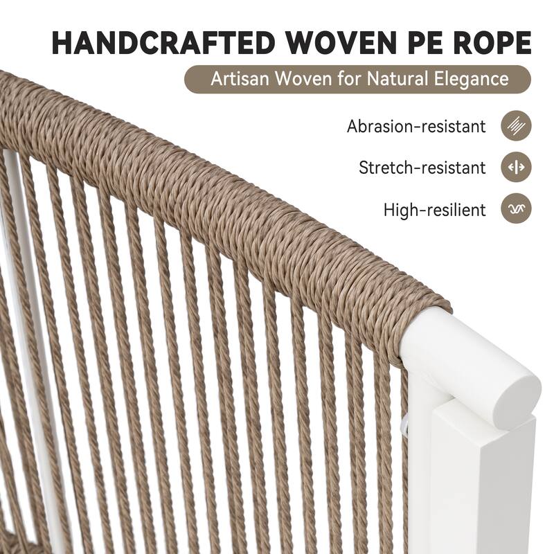 Curved Outdoor Sofa Rattan Sectional Sofa Patio Furniture Set Outdoor Conversation Sets