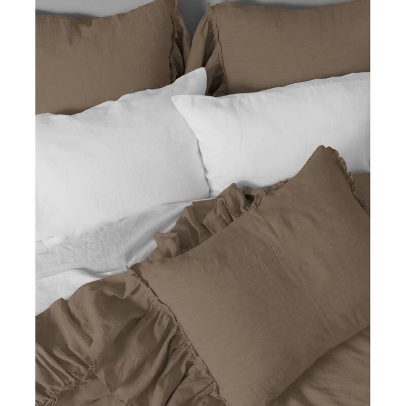Caprice, Cotton, Walnut Brown, Duvet Cover