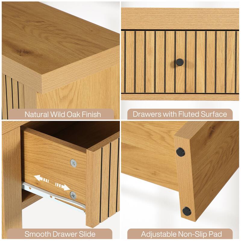 70.9" Extra Long Console Table with Drawers & Storage, Entryway Sofa Couch Foyer Accent Table for Living Room Hallway Entrance