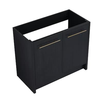 Modern 36 Inch Freestanding Bathroom Vanity Base without Sink, Bathroom Cabinet with Soft-Close Doors