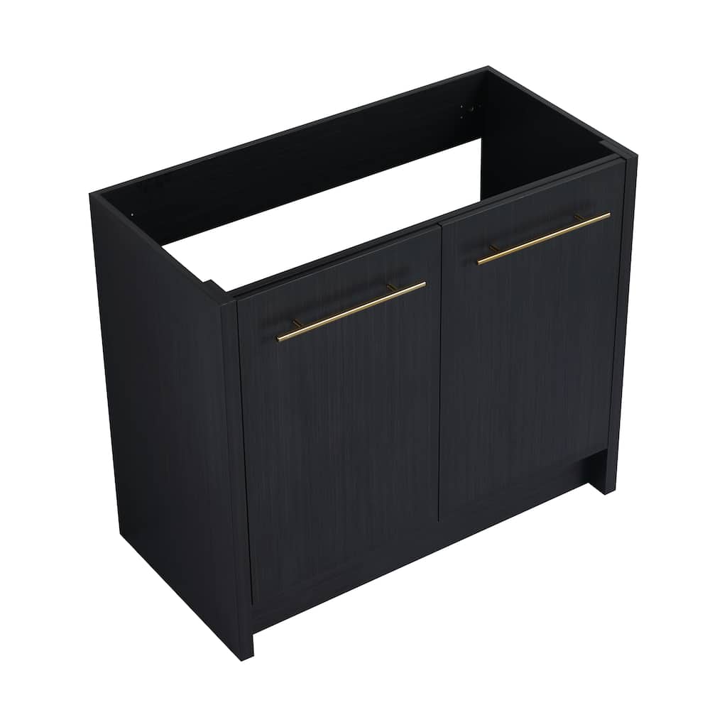 Modern 36 Inch Freestanding Bathroom Vanity Base without Sink, Bathroom Cabinet with Soft-Close Doors