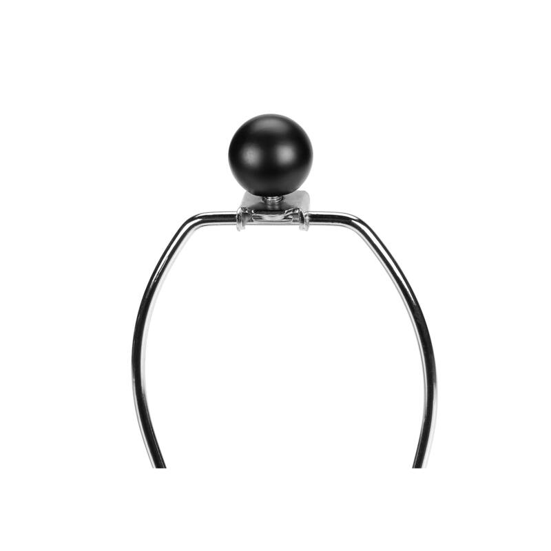 Concrete Table Lamp with Linen Shade 3 Way Switch Contemporary Design