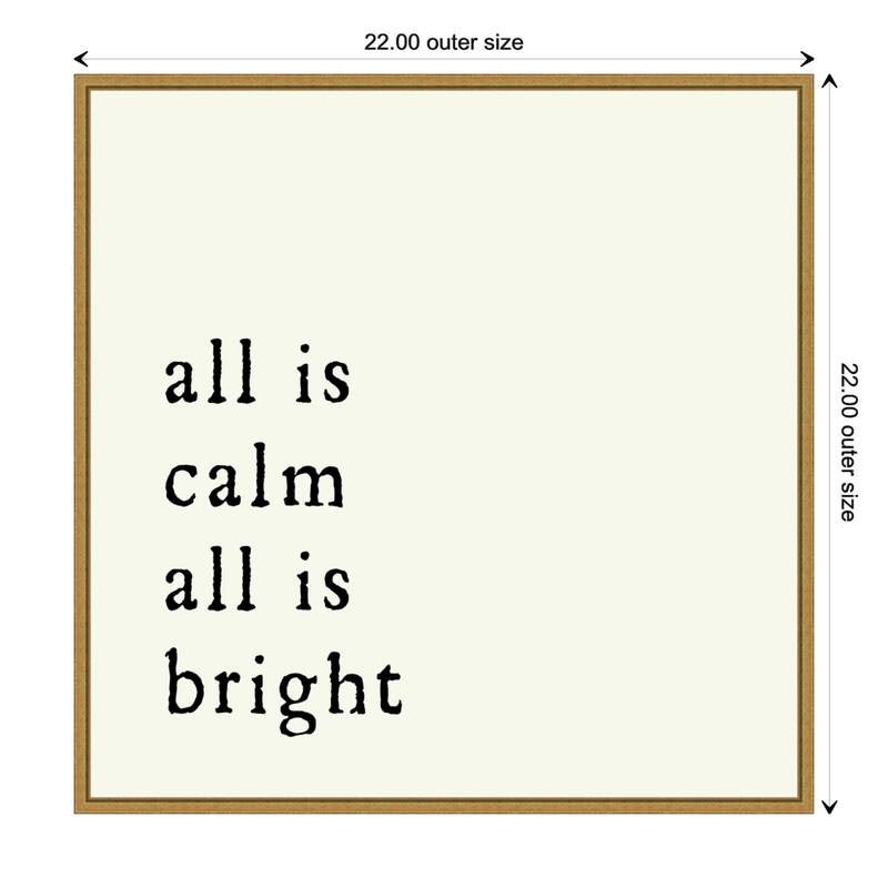 All is Calm by Amanti Art Portfolio Framed Canvas Wall Art