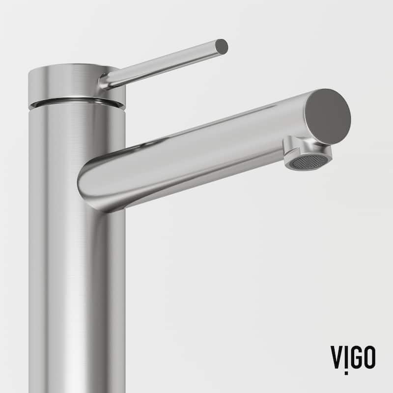 VIGO Jewel 11" H Single Handle Single Hole Vessel Bathroom Faucet