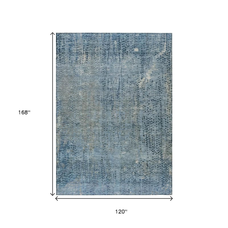 HomeRoots Abstract Transitional Rectangle Outdoor Rug