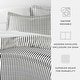 preview thumbnail 8 of 6, Becky Cameron Rugged Stripes Ultra Soft Oversized 3-piece Duvet Cover Set
