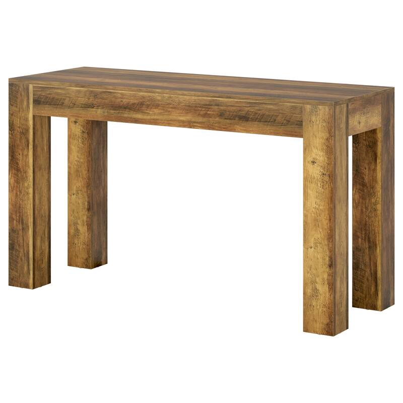 63" Rectangular Dining Table, Wooden Kitchen Table for Family Meals, Apartment & Small Spaces