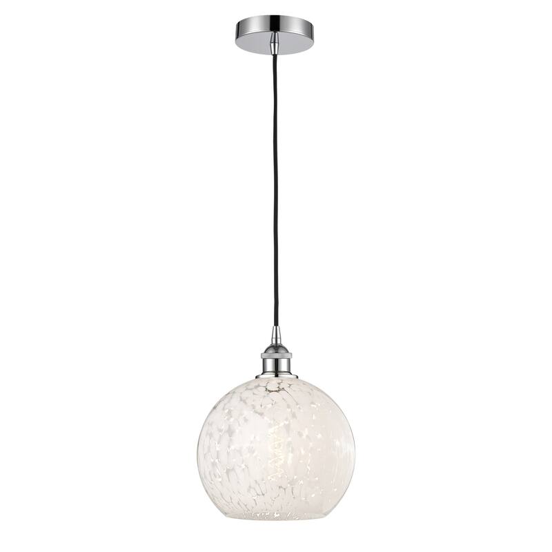 Innovations Lighting 616-1P 12 10 White Mouchette Pendant White