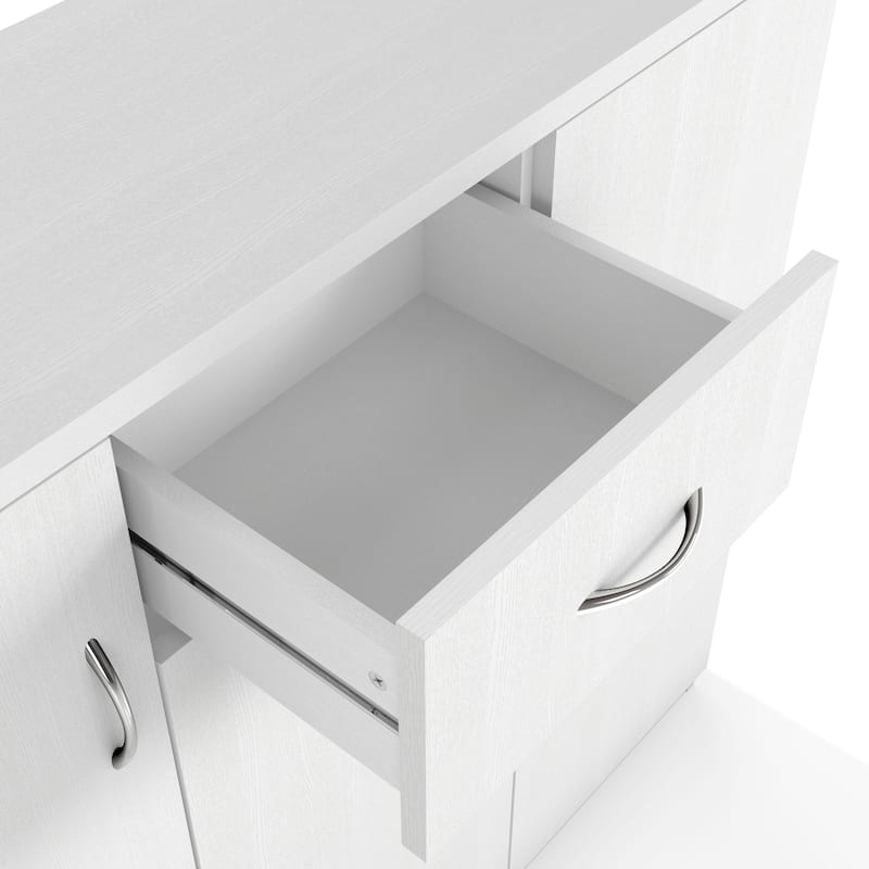 Ekko Contemporary 10-Shelf Shoe Cabinet with 1-Drawer by Furniture of America