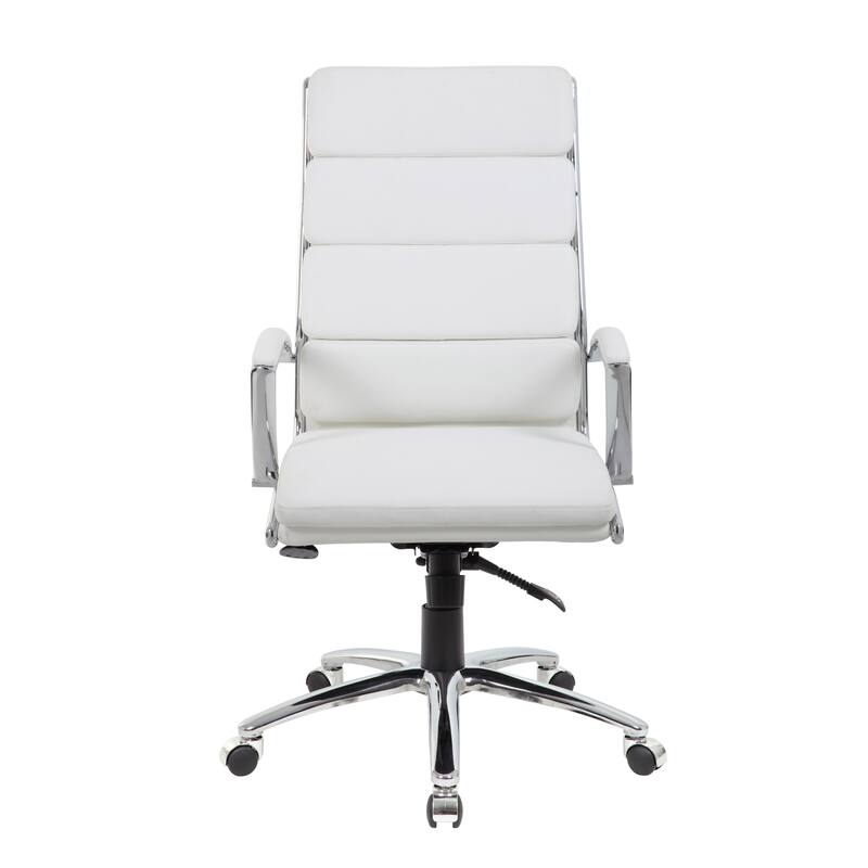 Boss CaressoftPlus Chrome Finish Executive Chair