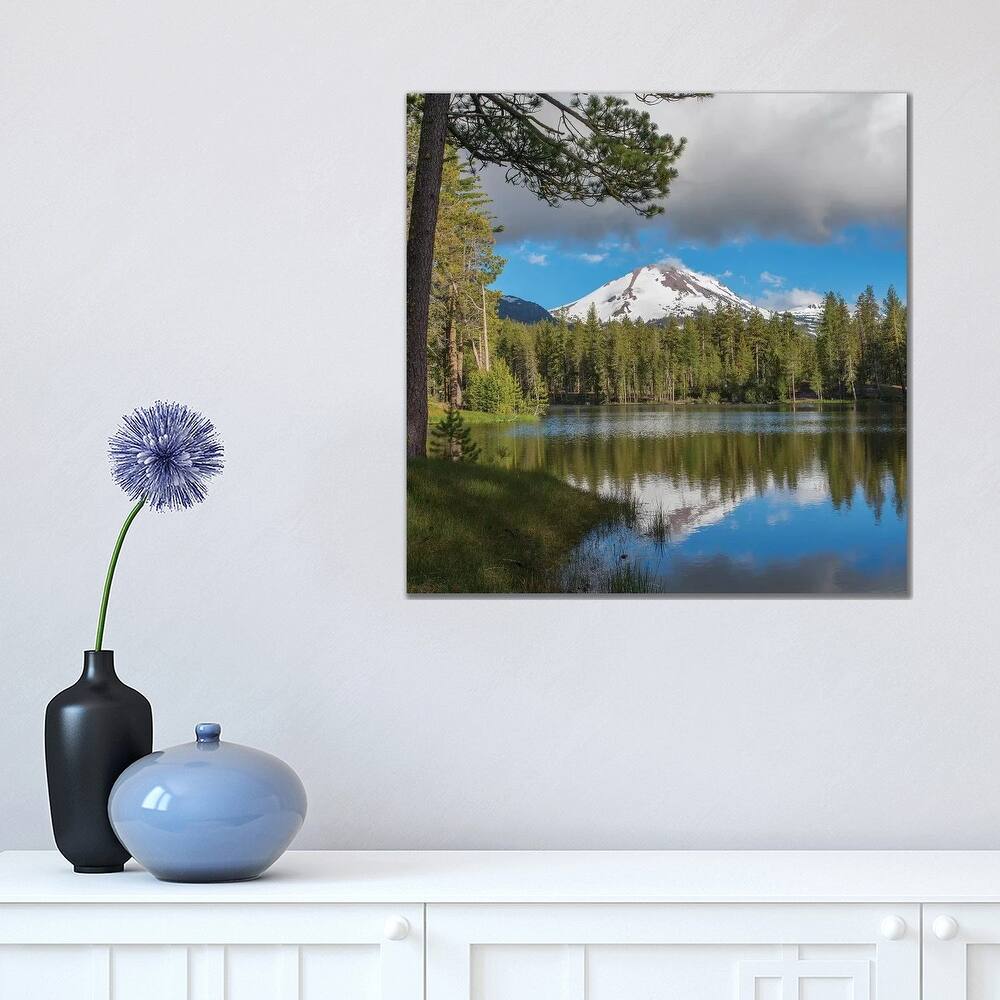 iCanvas "Mt Lassen From Manzanita Lake, Lassen Volcanic National Park, California" by Tim Fitzharris Canvas Print