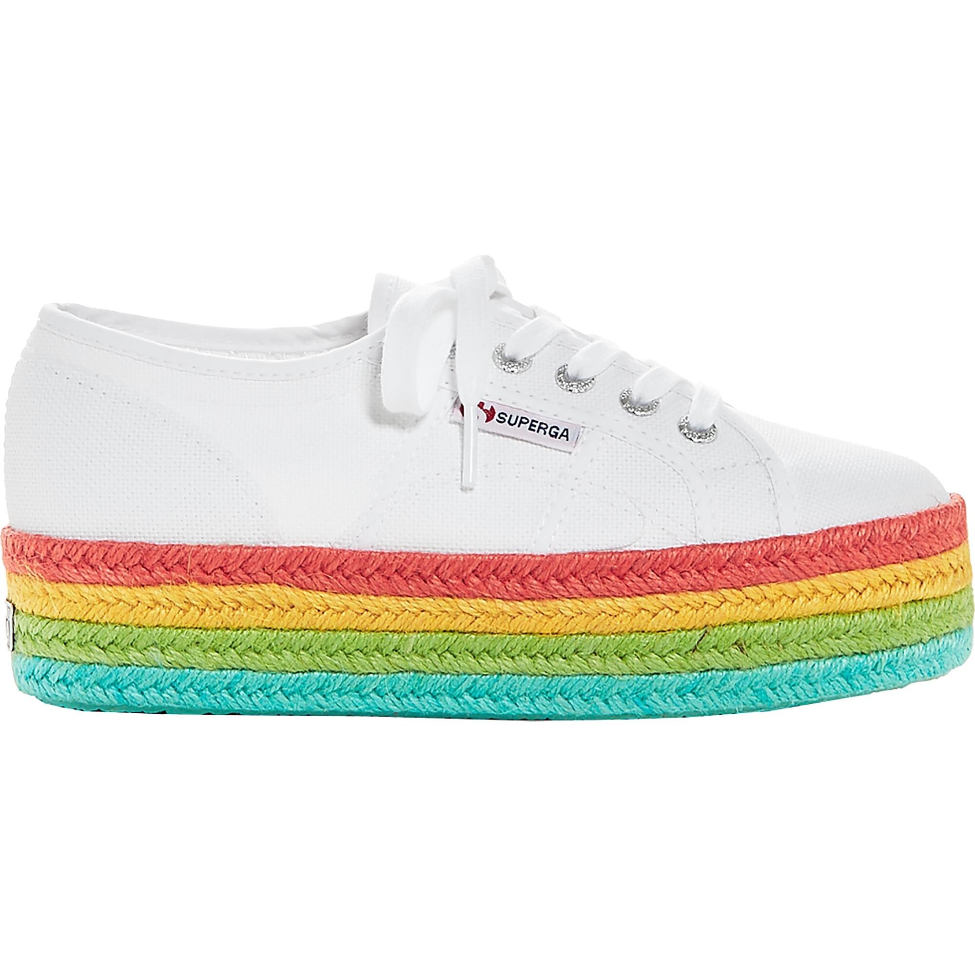 superga platform sneakers rainbow