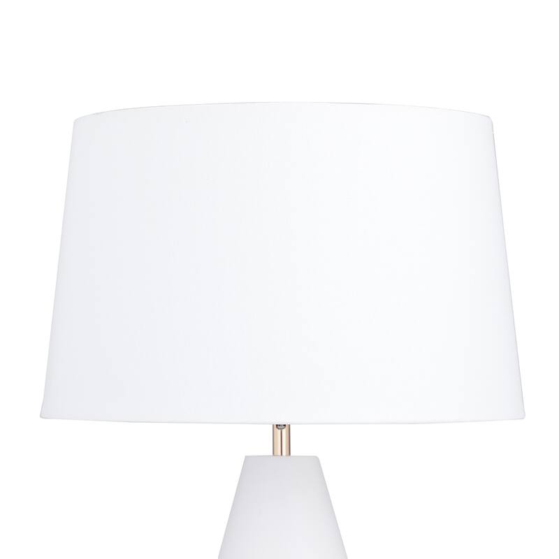 CosmoLiving by Cosmopolitan Black or White Metal Table Lamp with Gold Accents - 16 x 16 x 27