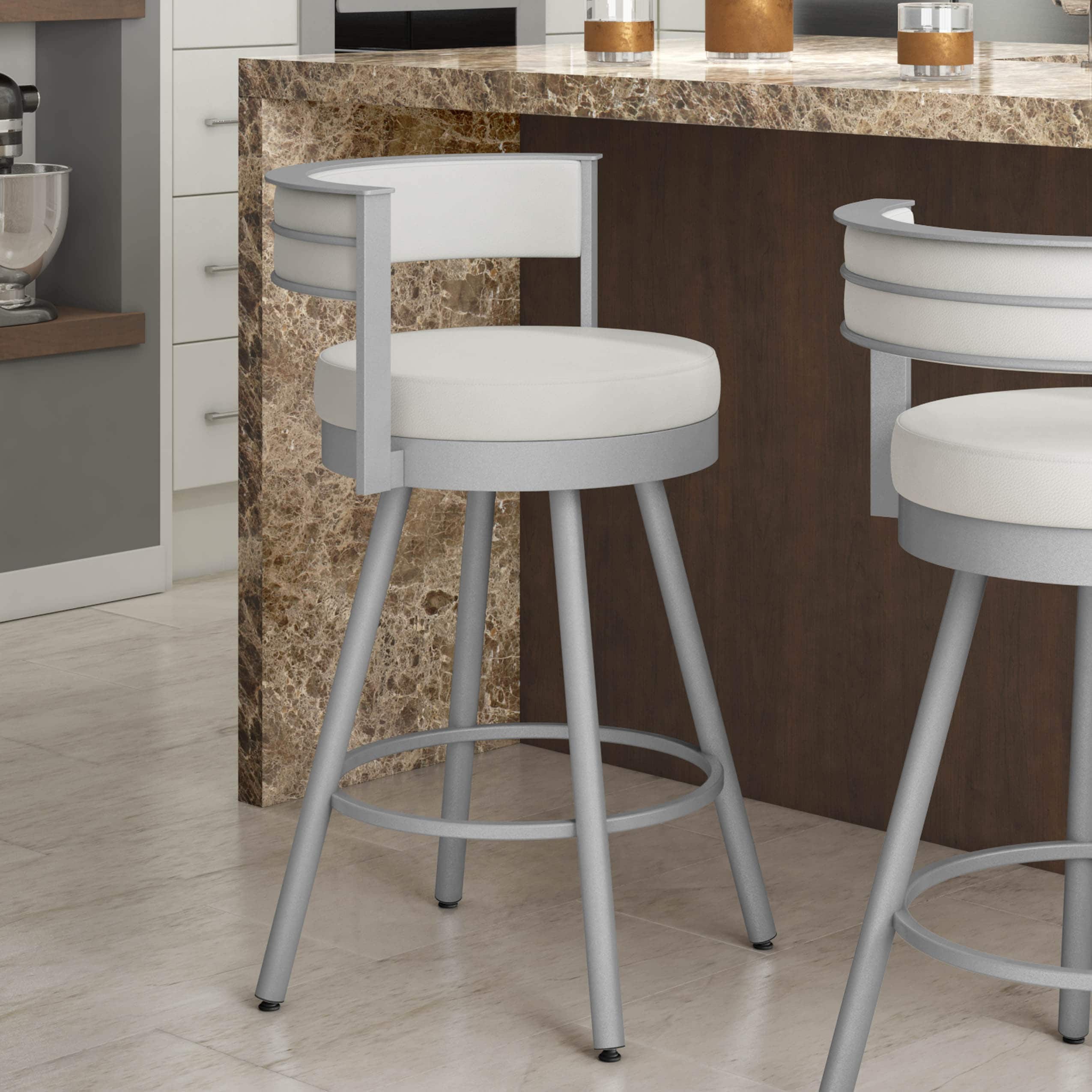 Olix windsor swivel counter stools with on sale low back by inspire q modern