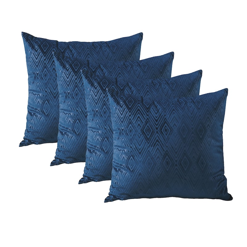 Tonopah Ikat Velvet Throw Pillow Cover Set, NO INSERT