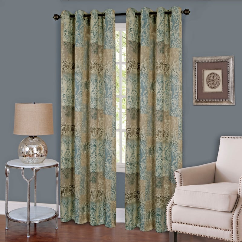 Achim Vogue Grommet Curtain Panel - Blue - 63 Inches