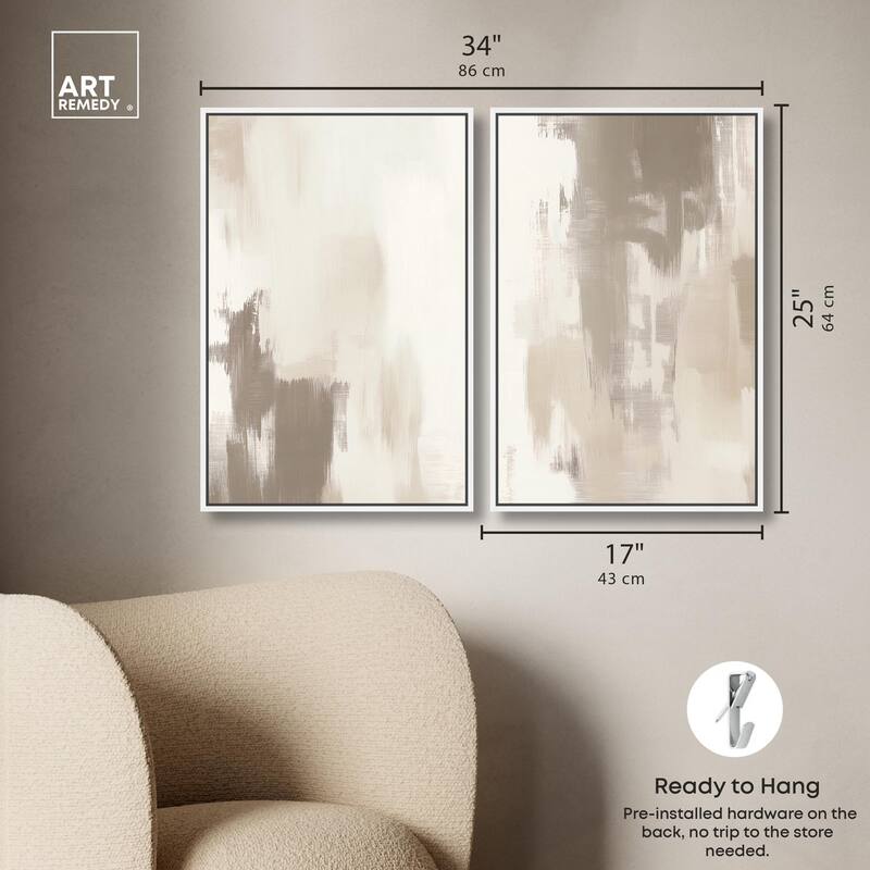 Winter Mist I Canvas Set of 2 by Art Remedy