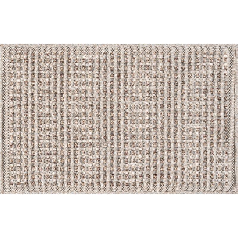 Dennis Coastal Windowpane Indoor/Outdoor Area Rug
