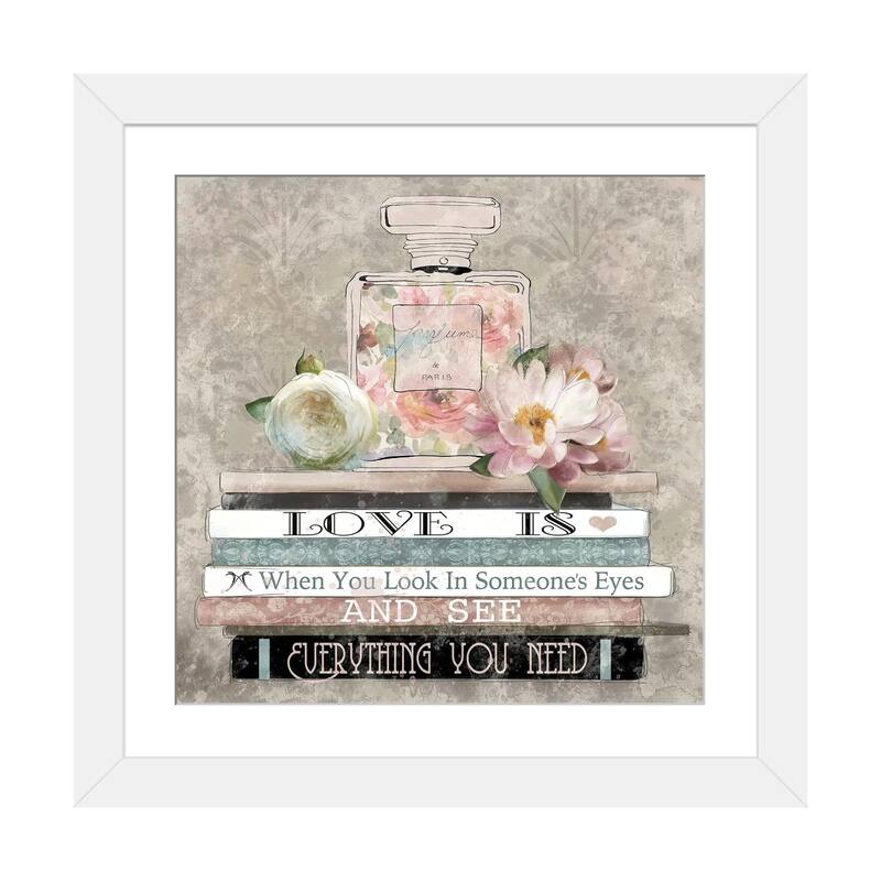 iCanvas "Perfume Love" by Carol Robinson - White - 24x24x1
