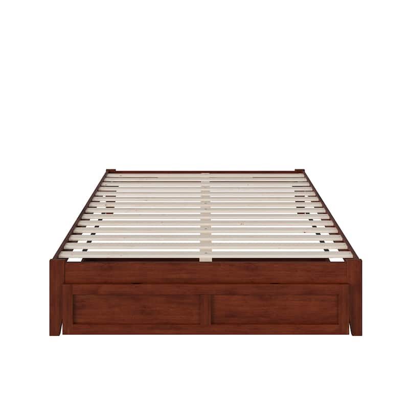 AFI Colorado Platform Bed with Foot Drawer and Charging Station