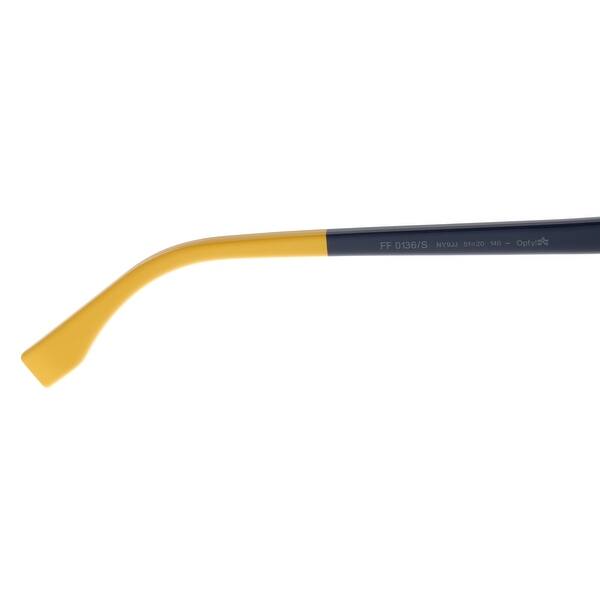 Shop Fendi 0136 S 0ny9 Jj Navy Blue Cat Eye Sunglasses 51 20