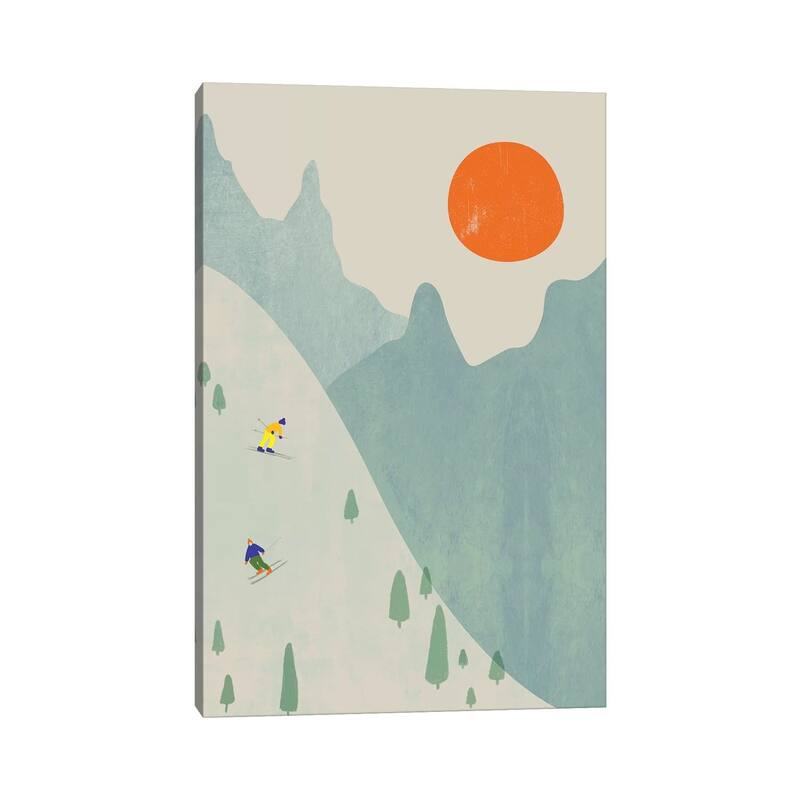 iCanvas "Ski Set Ii" by Flatowl Canvas Print