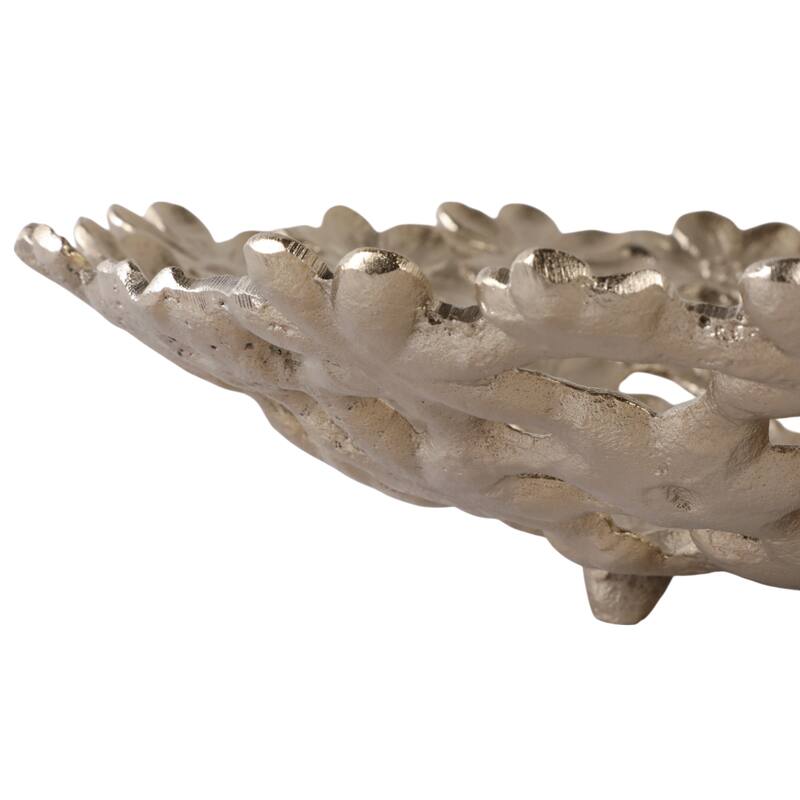 Aluminum Decorative Vase Floral Openwork Design Glam Style Modern