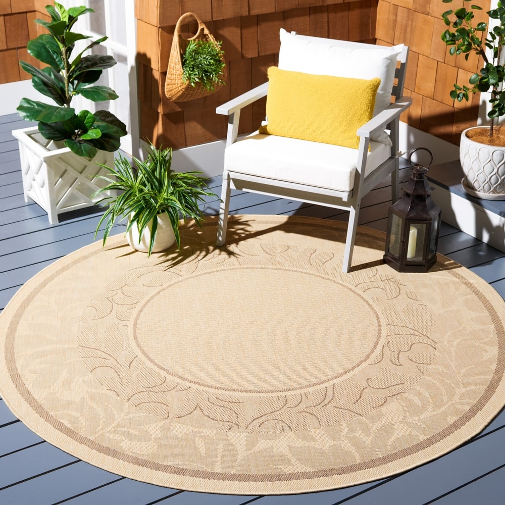 SAFAVIEH Courtyard Irmhilde Indoor/ Outdoor Waterproof Patio Backyard Rug