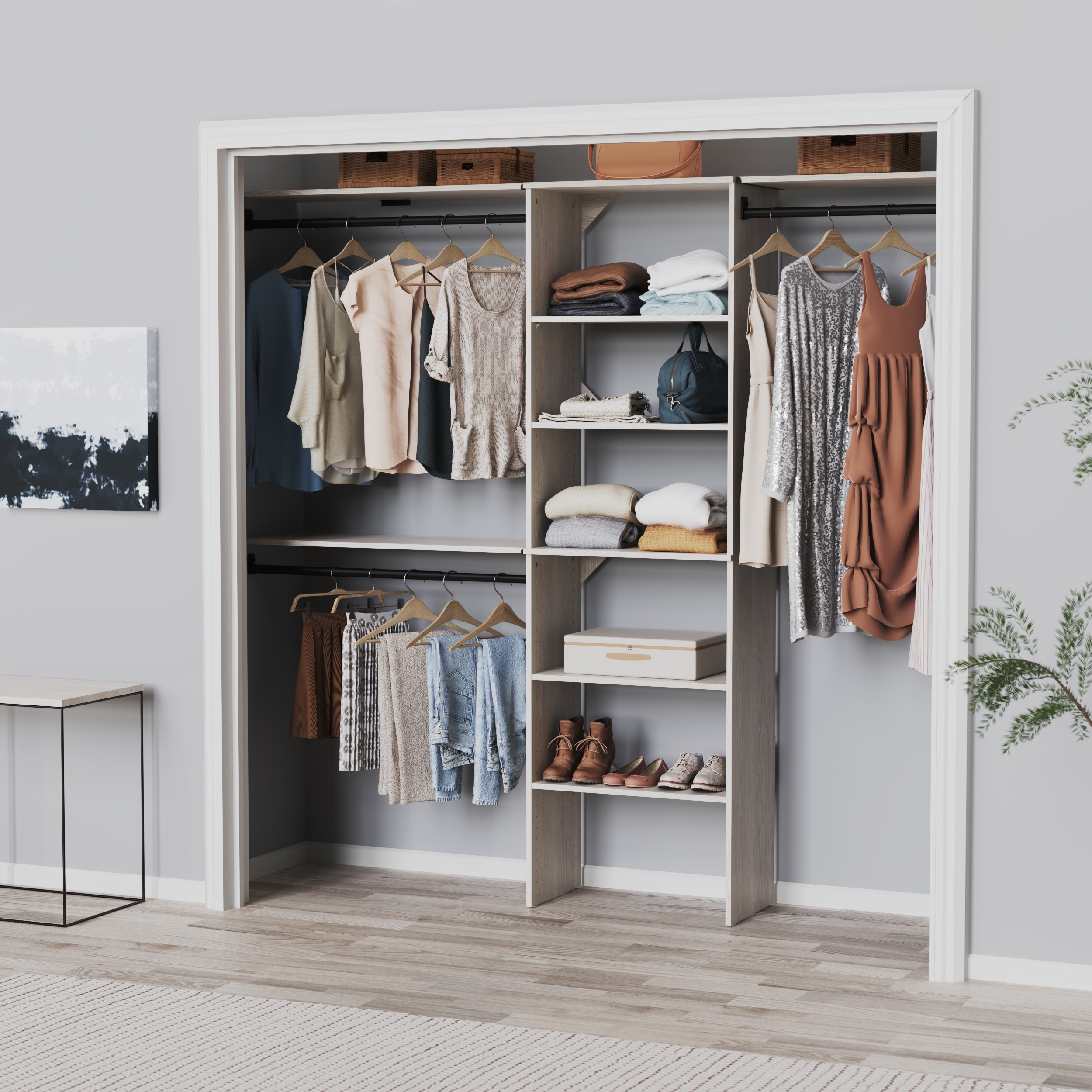 ClosetMaid SuiteSymphony 25-Inch W Tower Closet Organizer with Top Shelves