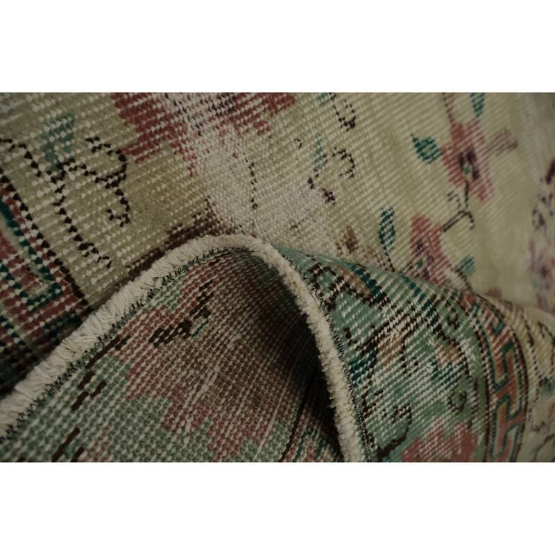 Hand Knotted Oriental 100% Wool Carpet Transitional All-Over Beige & Ivories Anatolian Area Rug - 6' 5'' X 3' 8''